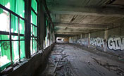Snapshots of abandoned auto factory in Detroit 