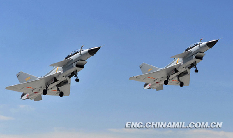 Several third-generation fighters of an aviation regiment under the East China Sea Fleet of the Navy of the Chinese People’s Liberation Army (PLAN) conducted actual-combat training on such subjects as ultra-low-altitude penetration, live-ammunition firing and so on in early July. (Chinamil.com.cn/Wang Zhaowu and Zhao Haitao)