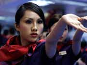 Airlines stewardesses learn kung fu for self defense 
