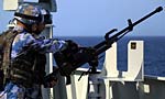 Chinese naval escort taskforce conducts live-fire training