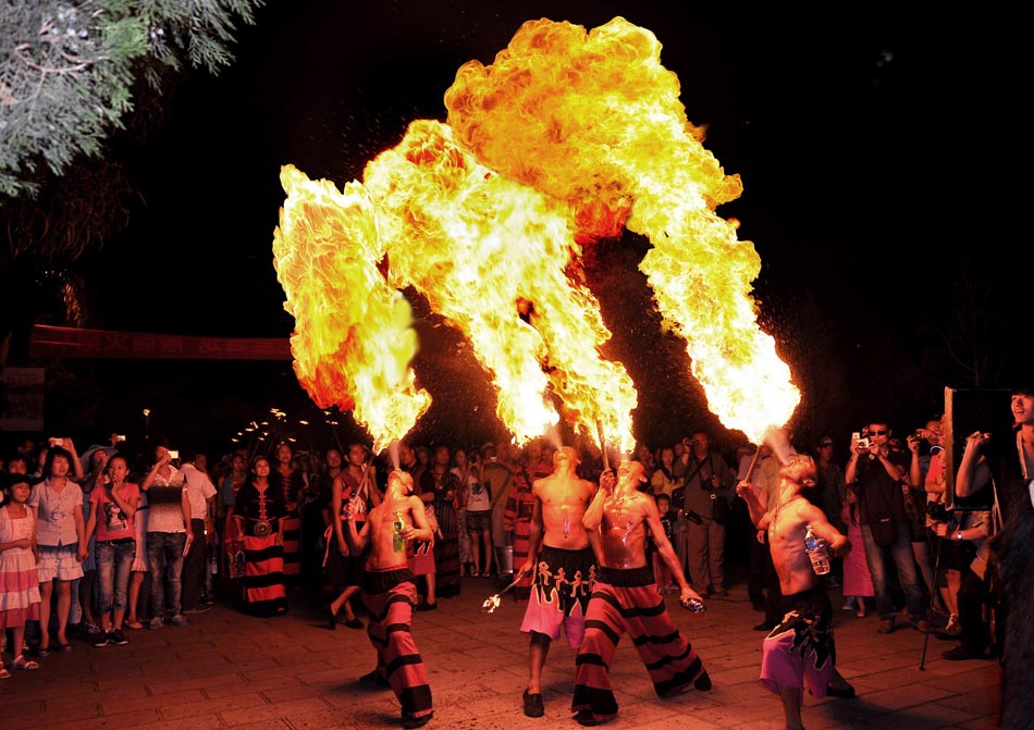 Torch Festival in Yunnan, SW China