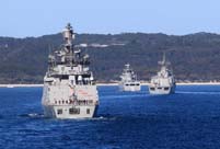 11 countries' warships arrive at Jervis Bay for security exercise