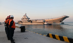 China's aircraft carrier passes through Taiwan Strait