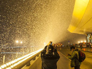 Spring City Kunming witnesses snowfall