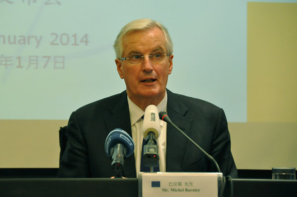 Barnier: China, EU should travel side by side on the road of reform