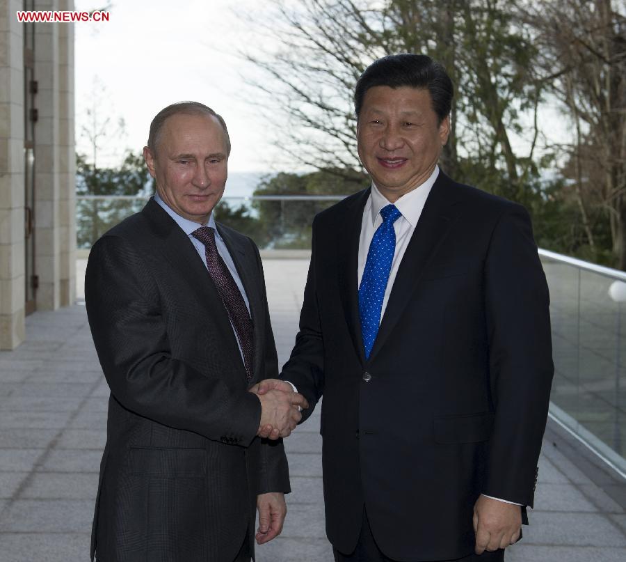 Chinese, Russian presidents hold talks on bilateral ties