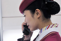 A day of a female high-speed train chief attendant