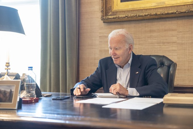 Biden says "doing great" despite COVID-19 infection