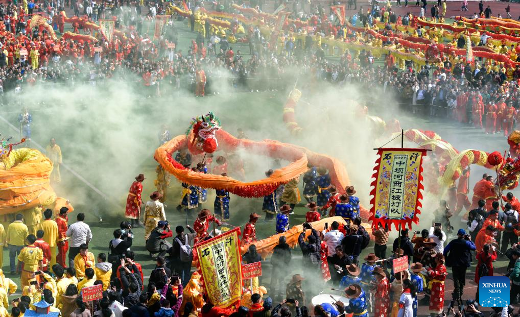 People of Gelao ethnic group celebrate "Maolong Festival" in SW China's Guizhou