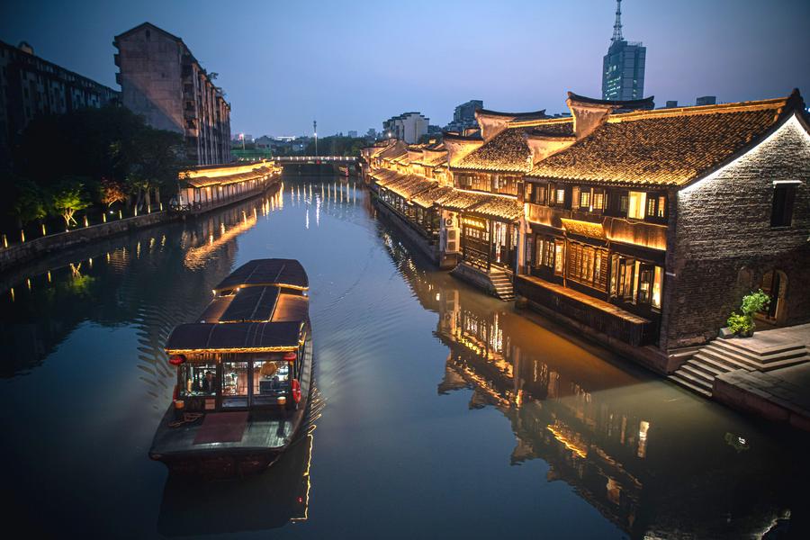 Ancient water town puts on new look to welcome tourists in E China's Zhejiang