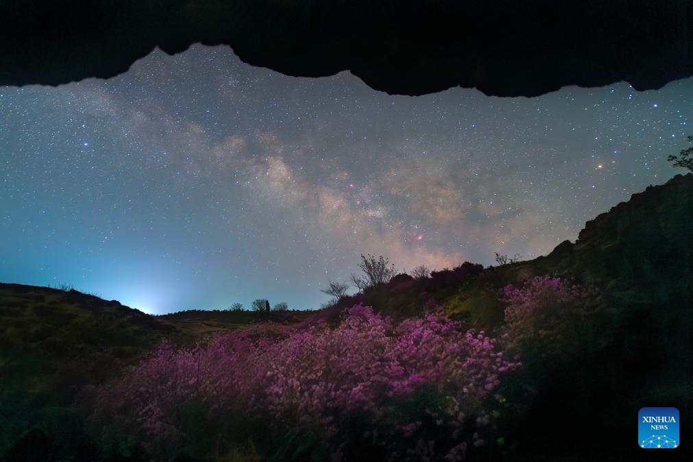 Scenery of starry sky in Heilongjiang